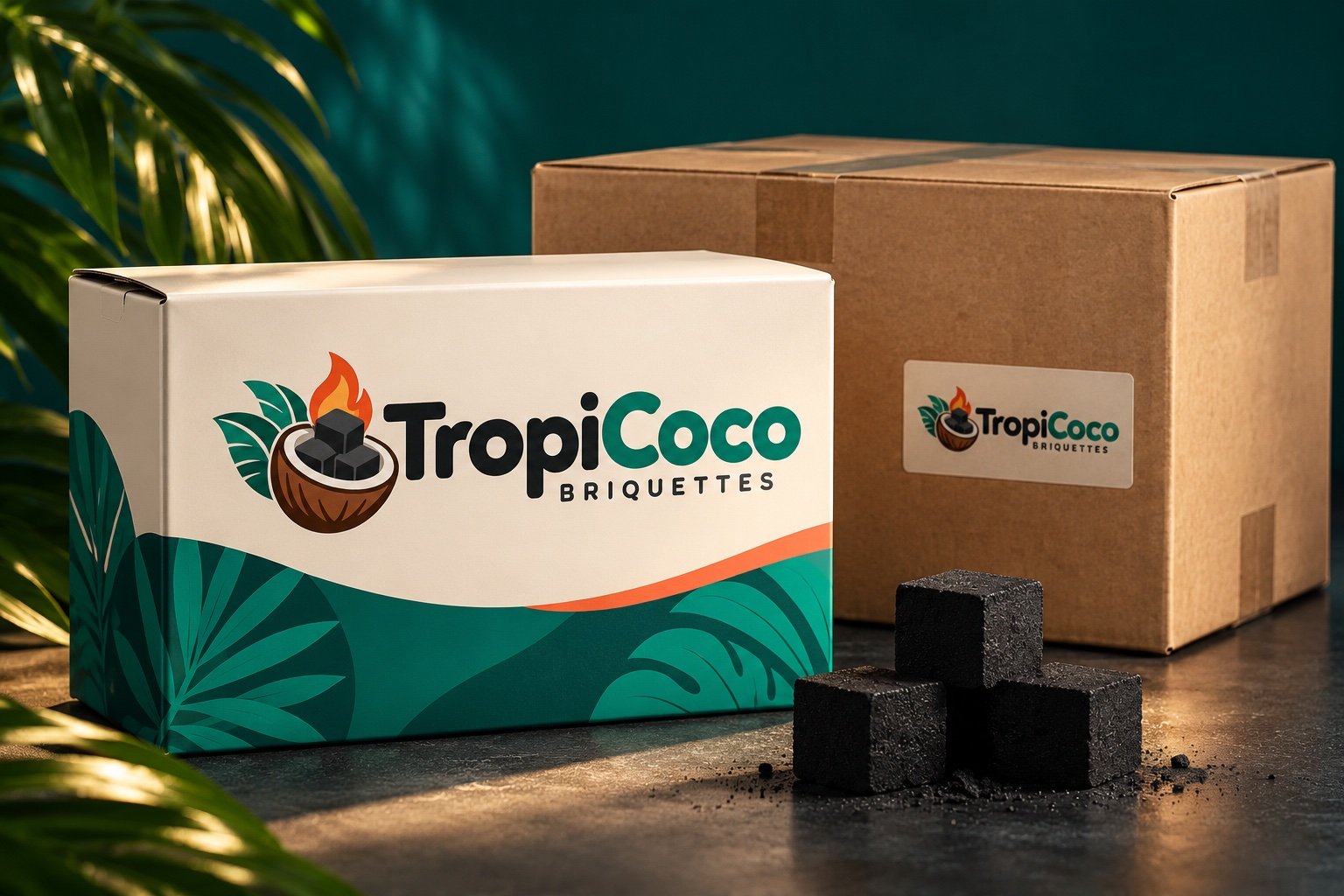 TropiCoco retail box and wholesale carton packaging concept